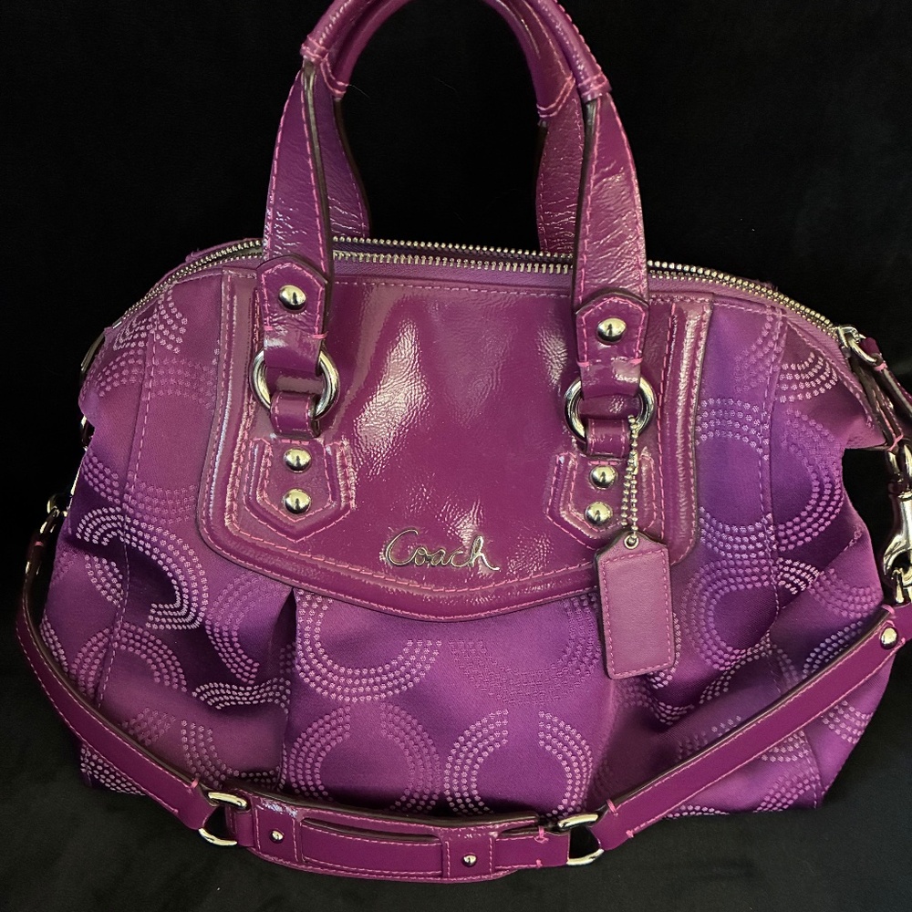 Purple Coach Bag